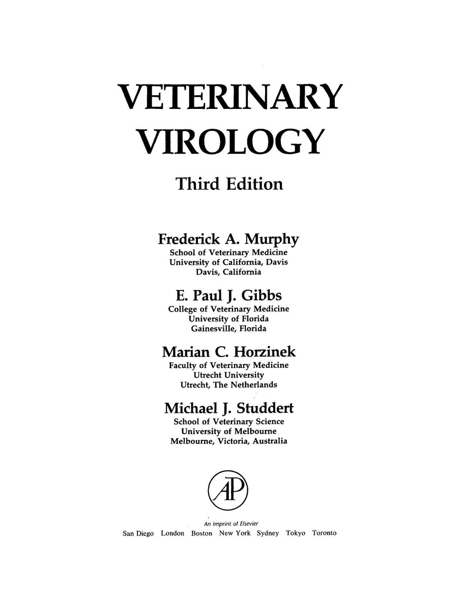 Preview page of Veterinary Virology 3rd Edition