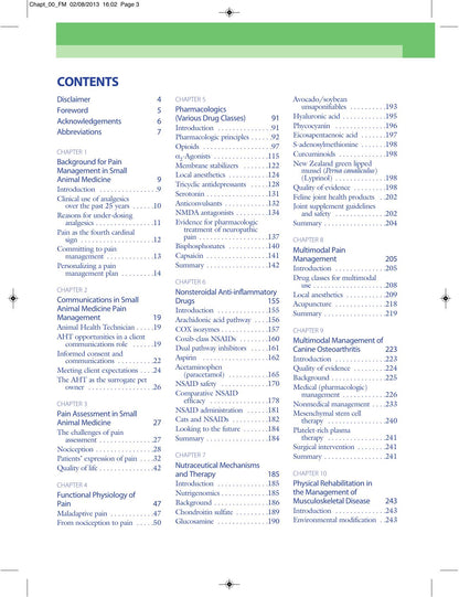 Pain Management in Small Animal Medicine