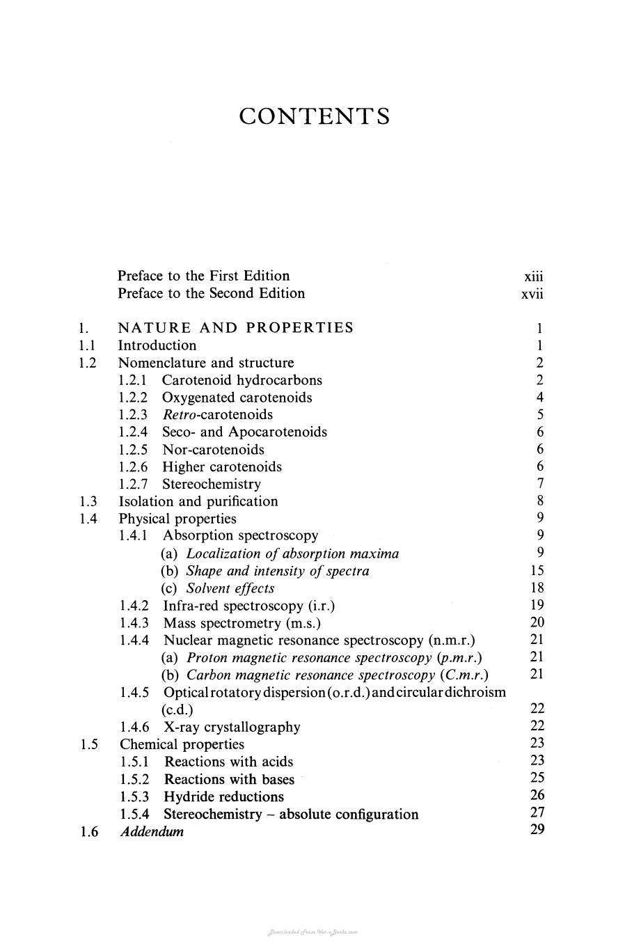 The Biochemistry Of The Carotenoids Volume I Plants