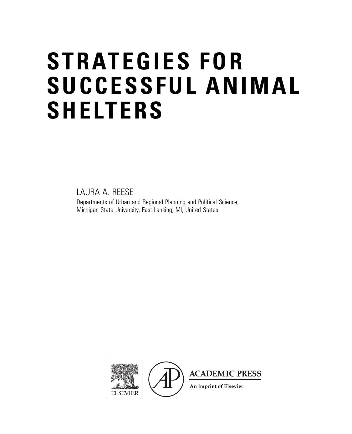 Strategies For Successful Animal Shelters
