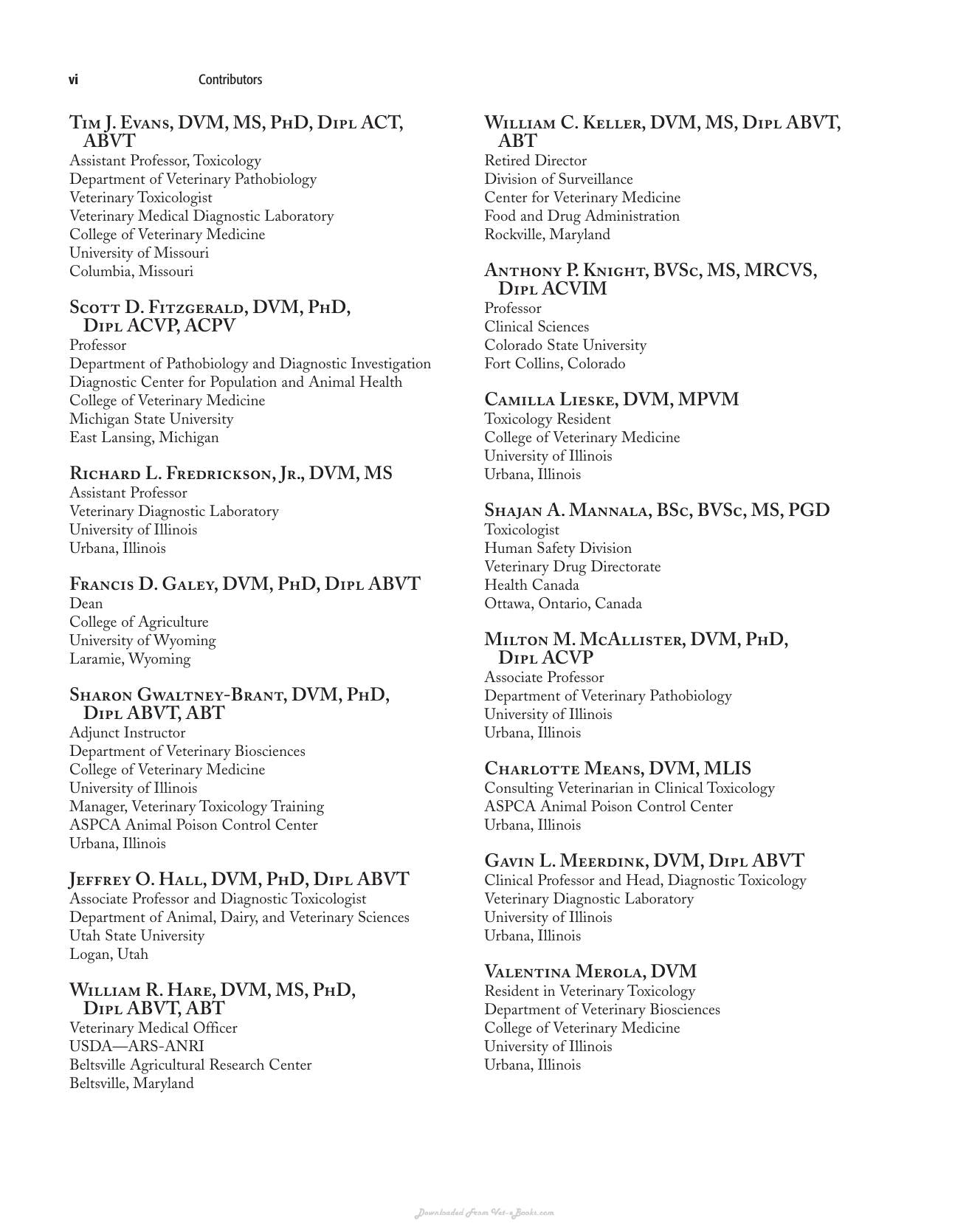Clinical Veterinary Toxicology