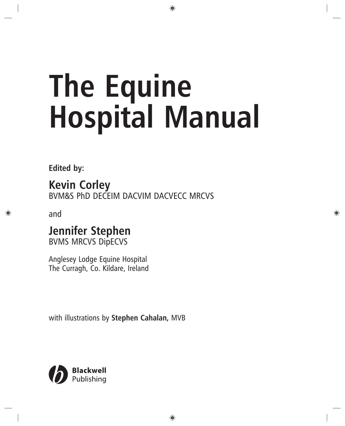 The Equine Hospital Manual