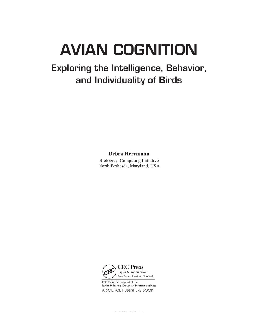 Preview page of Avian Cognition Exploring the Intelligence Behavior and Individuality of Birds