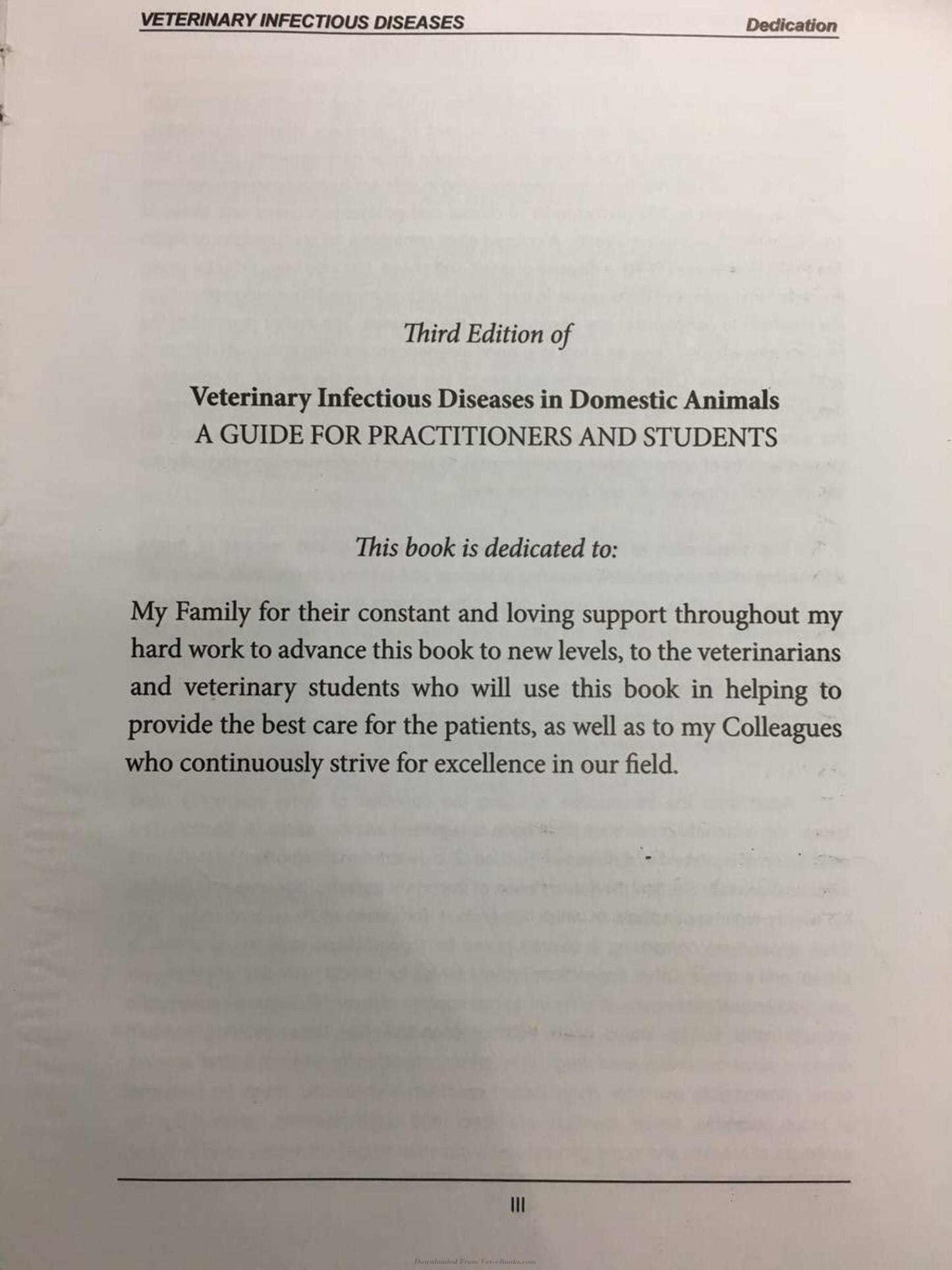 Veterinary Infectious Diseases In Domestic Animals 3Rd Edition