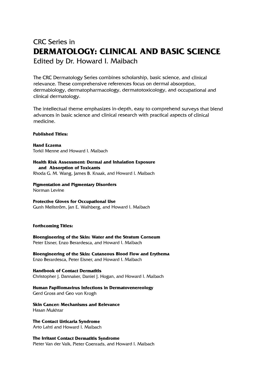Handbook Of Mouse Mutations With Skin And Hair Abnormalities