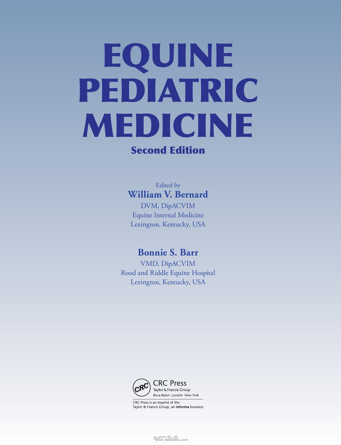 Equine Pediatric Medicine