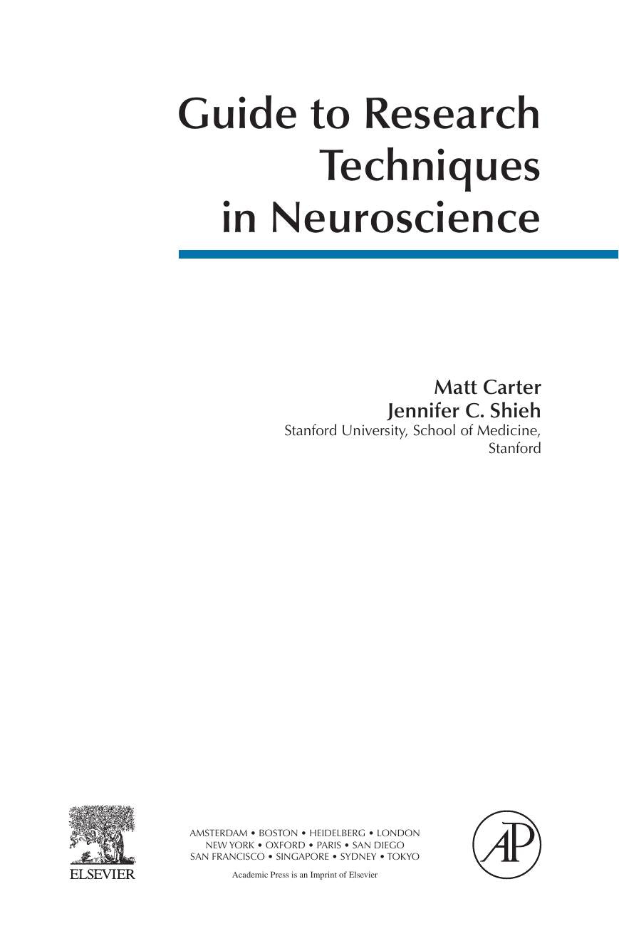 Guide To Research Techniques In Neuroscience