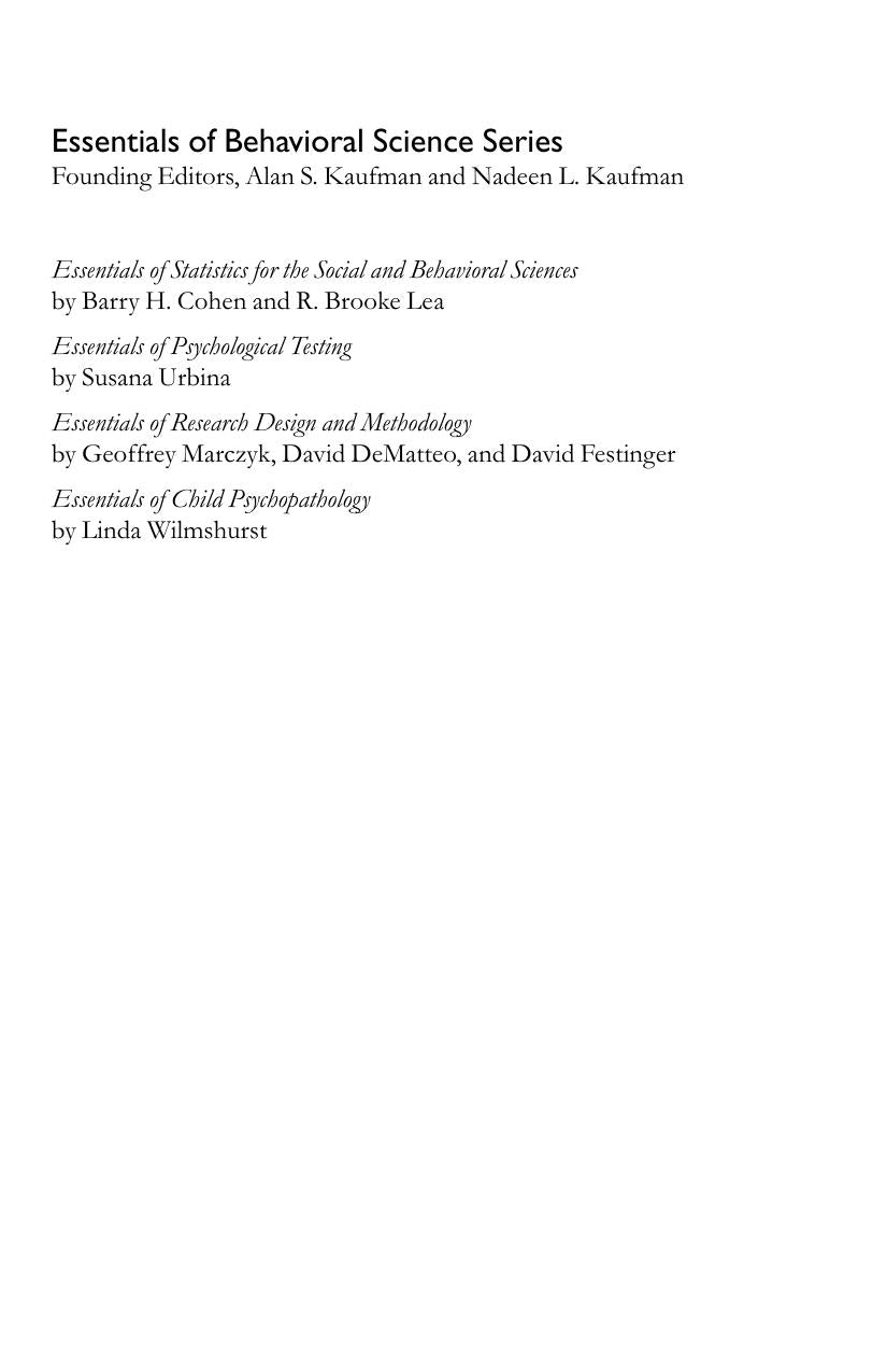 Essentials Of Research Design And Methodology