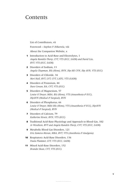 Acid Base Electrolyte Handbook Veterinary Technicians