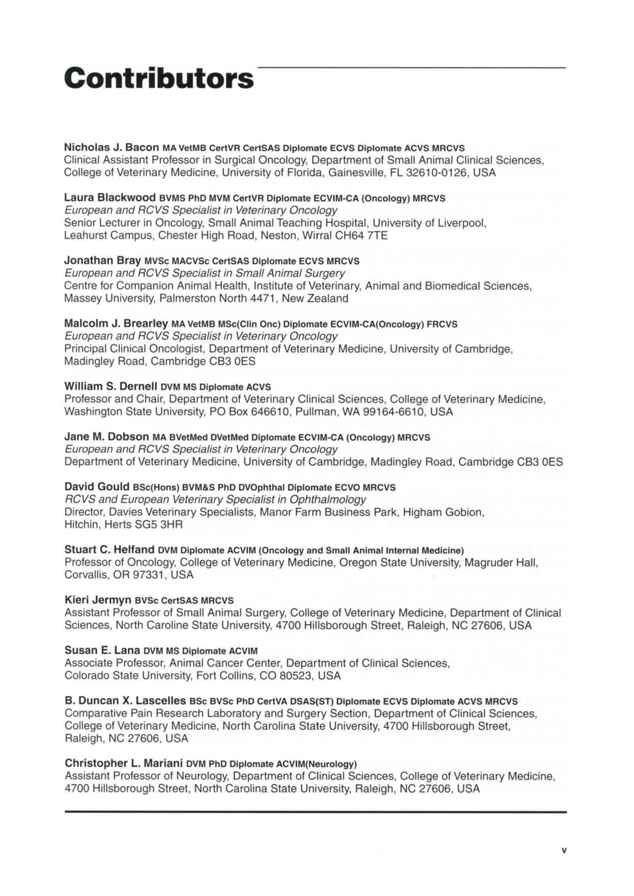 Preview page of Bsava Manual of Canine and Feline Oncology 3RD Edition
