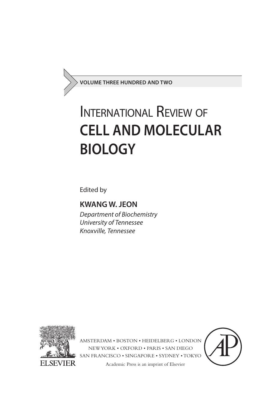 International Review Of Cell And Molecular Biology Volume 302