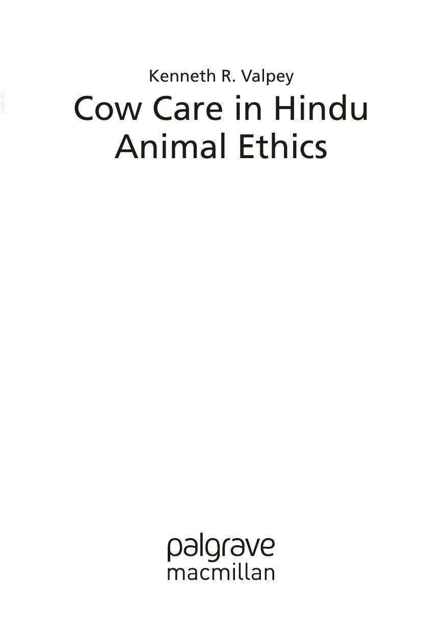 Cow Care In Hindu Animal Ethics