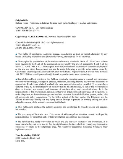 Canine and Feline Nutrition and Dietetics a Guide for the General Practitioners