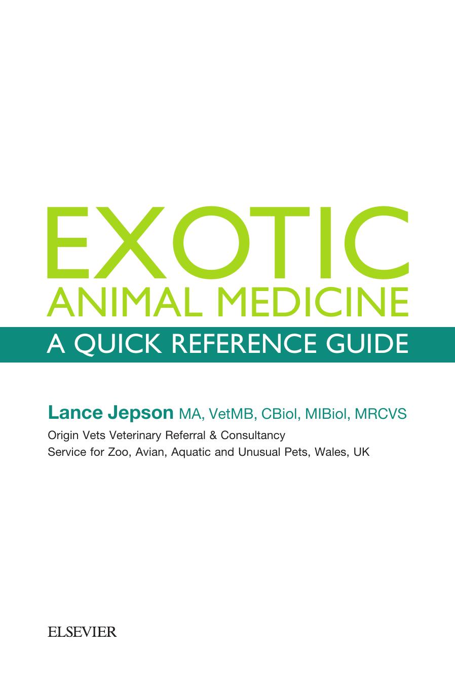 Exotic Animal Medicine 2Nd Edition