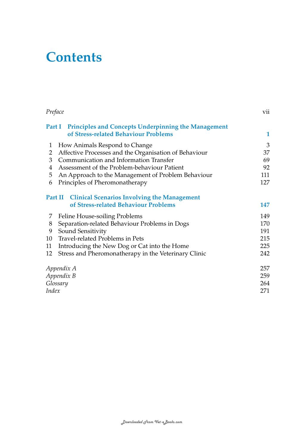 Stress And Pheromonatherapy In Small Animal Clinical Behaviour