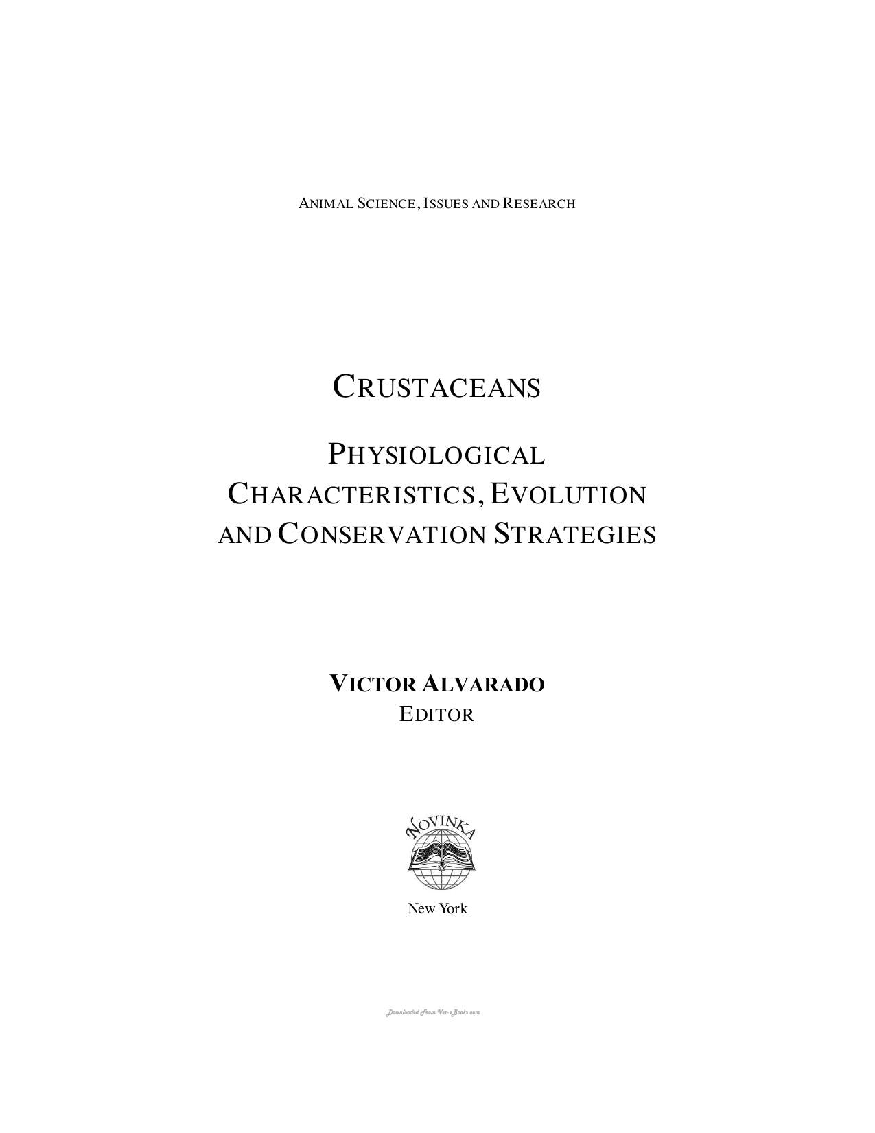 Crustaceans Physiological Characteristics Evolution And Conservation Strategies