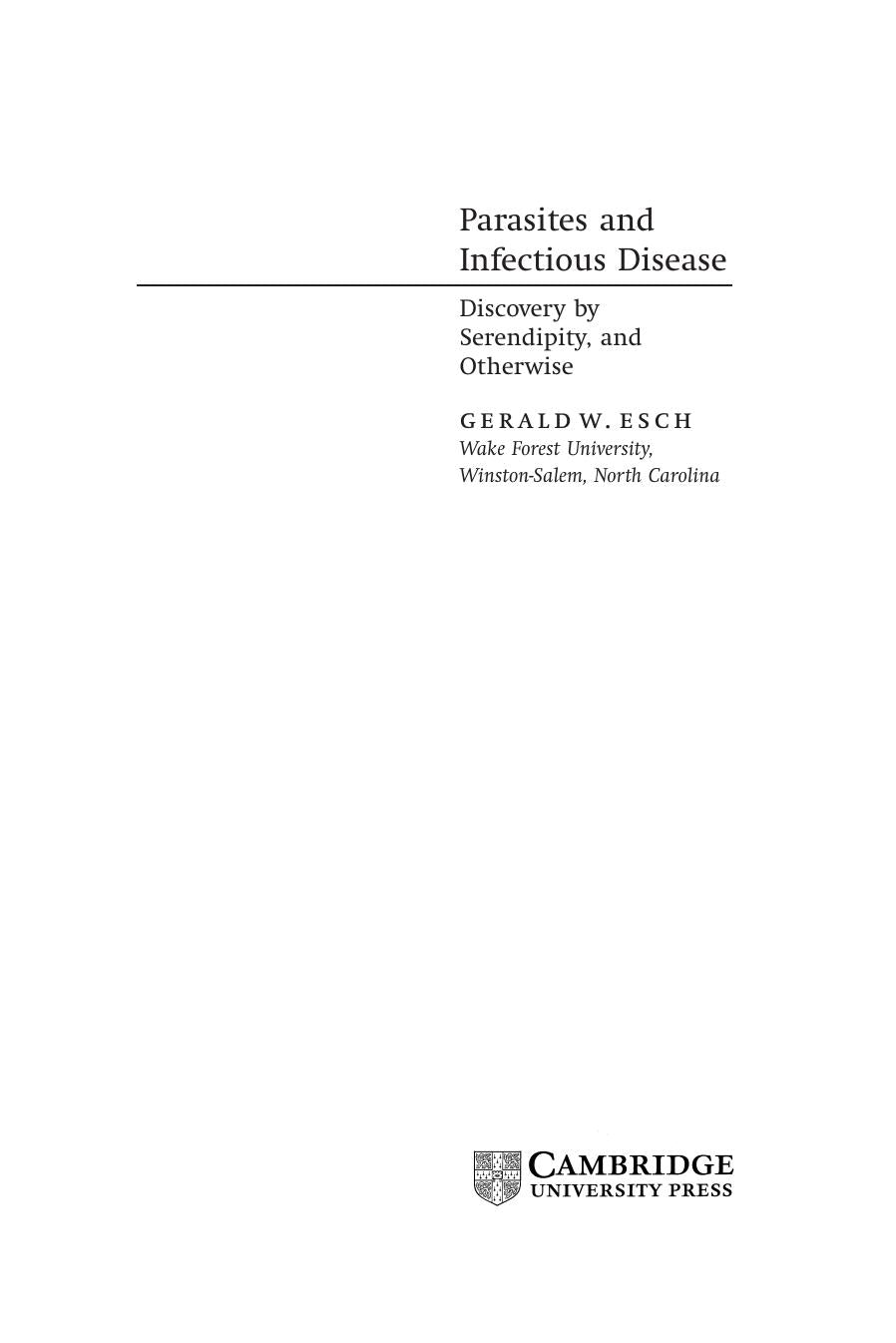 Parasites And Infectious Disease