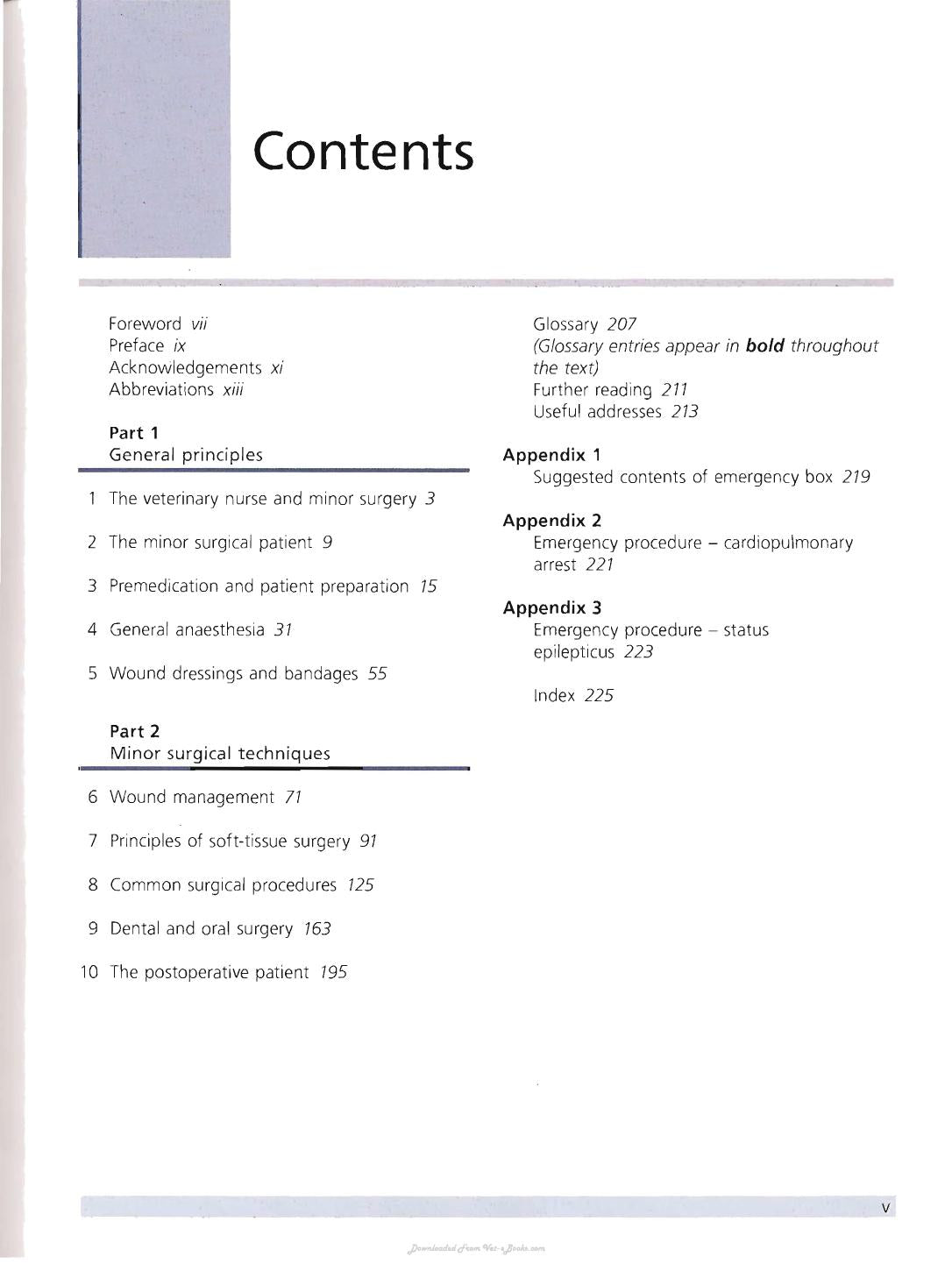 Minor Veterinary Surgery A Handbook For Veterinary Nurses
