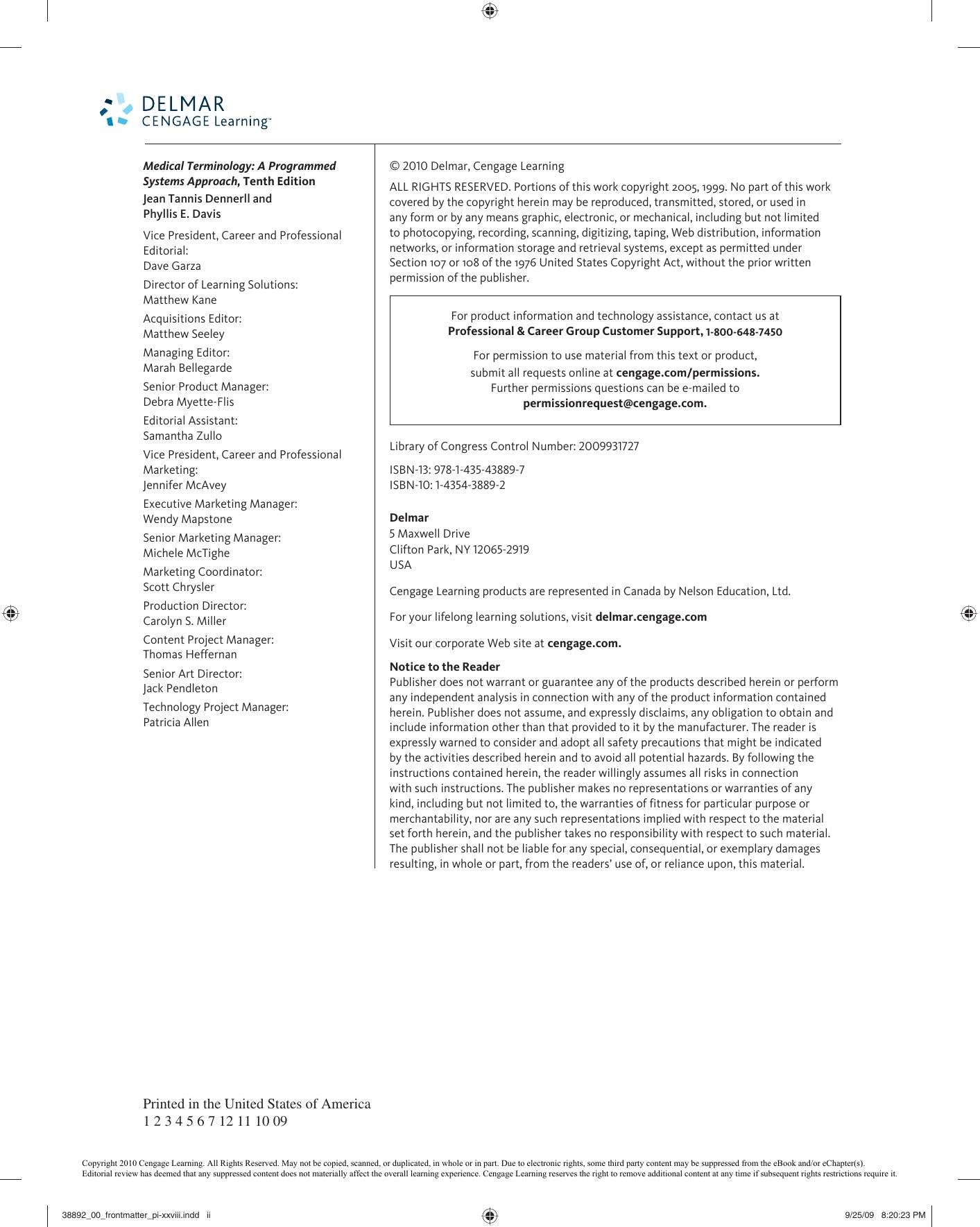Medical Terminology A Programmed Systems Approach 10Th Edition