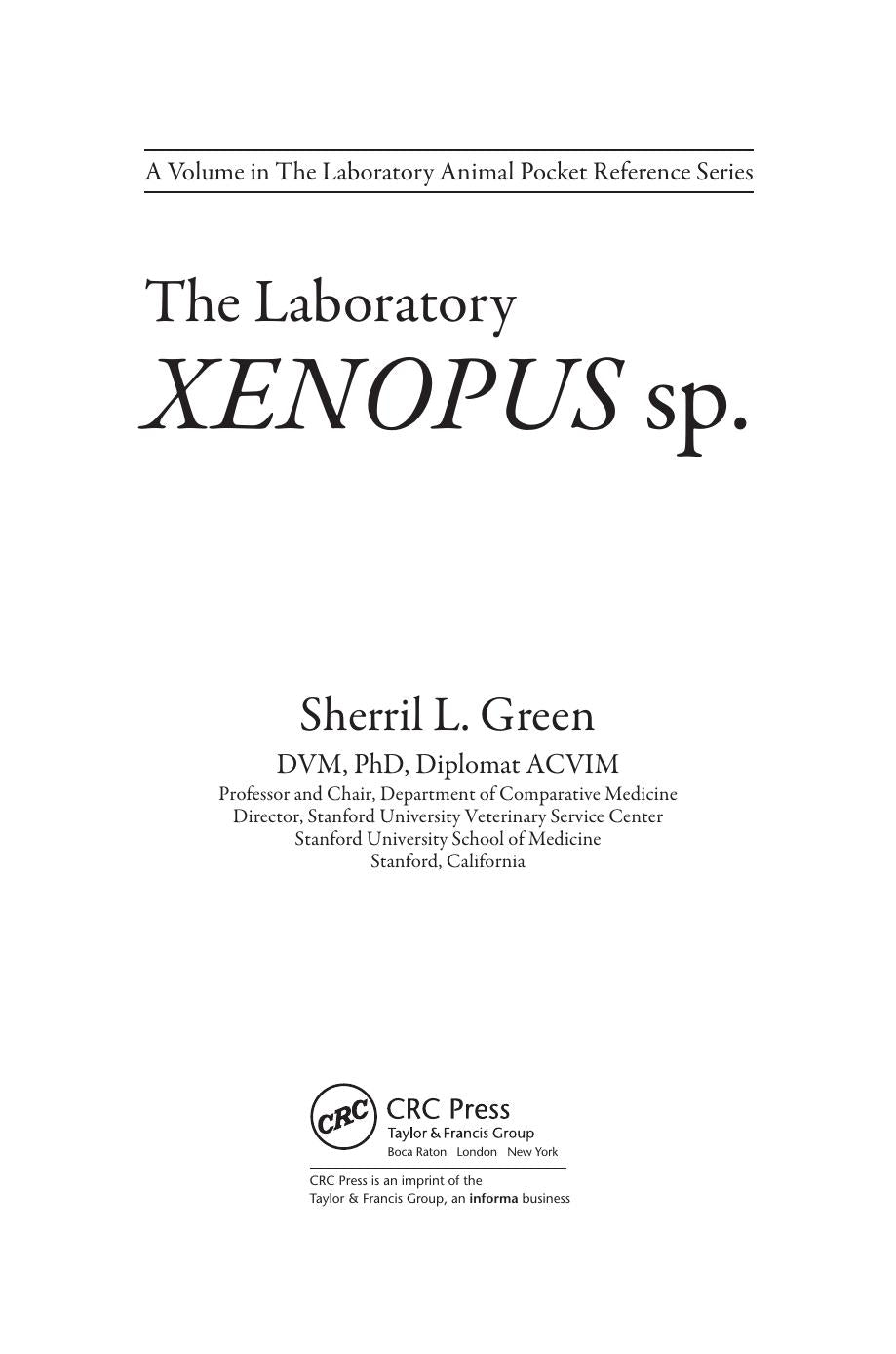 The Laboratory Xenopus Sp