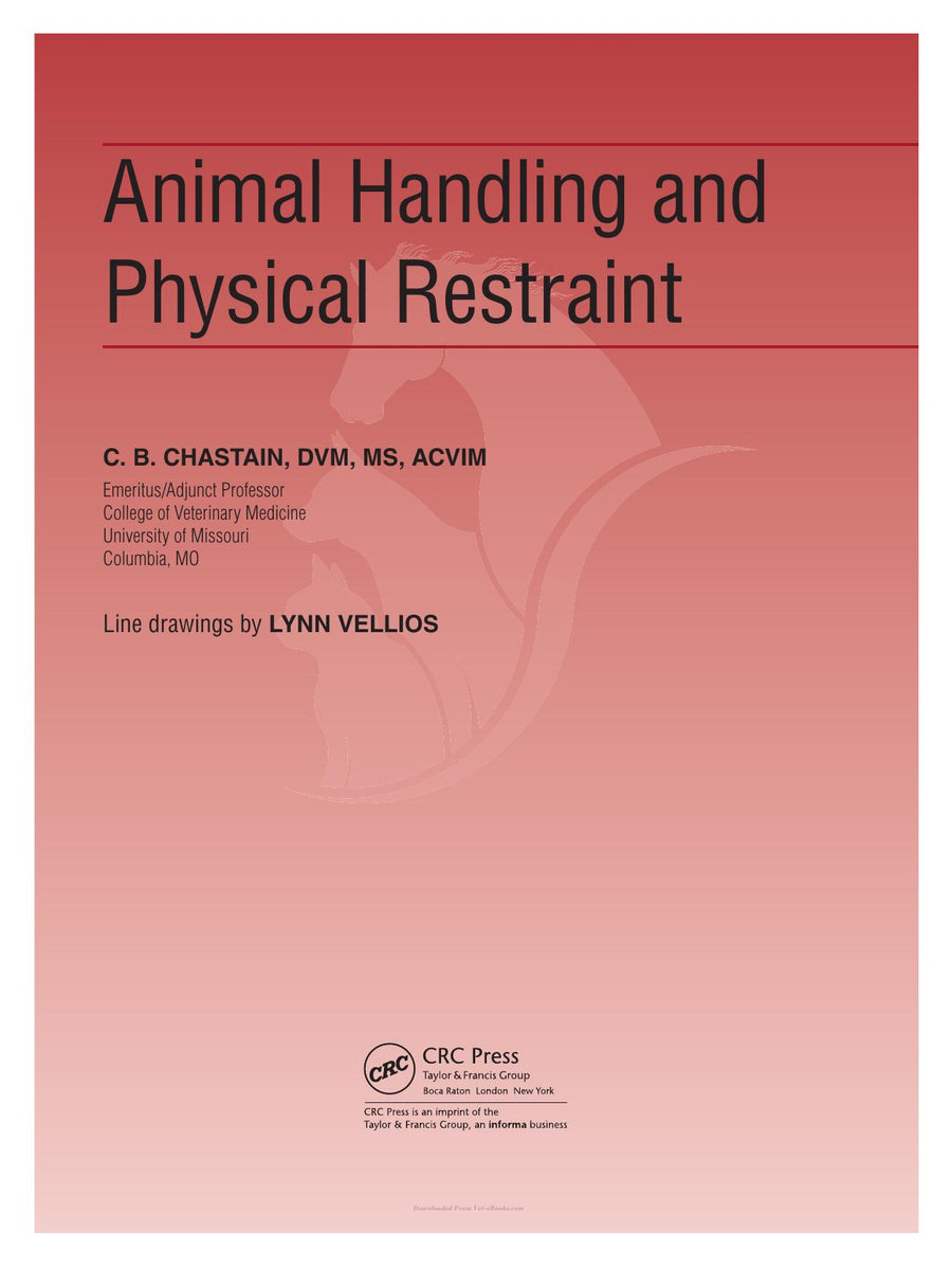 Preview page of Animal Handling and Physical Restraint