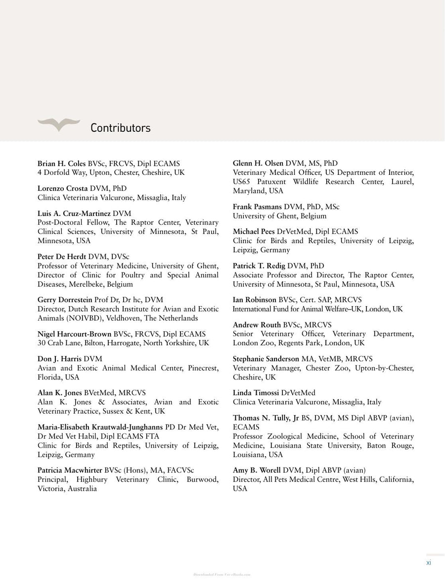 Preview page of Handbook of Avian Medicine 2nd Edition