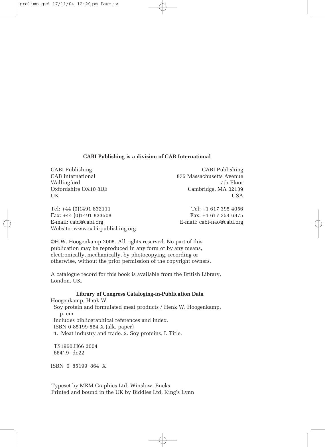 Soy Protein And Formulated Meat Products