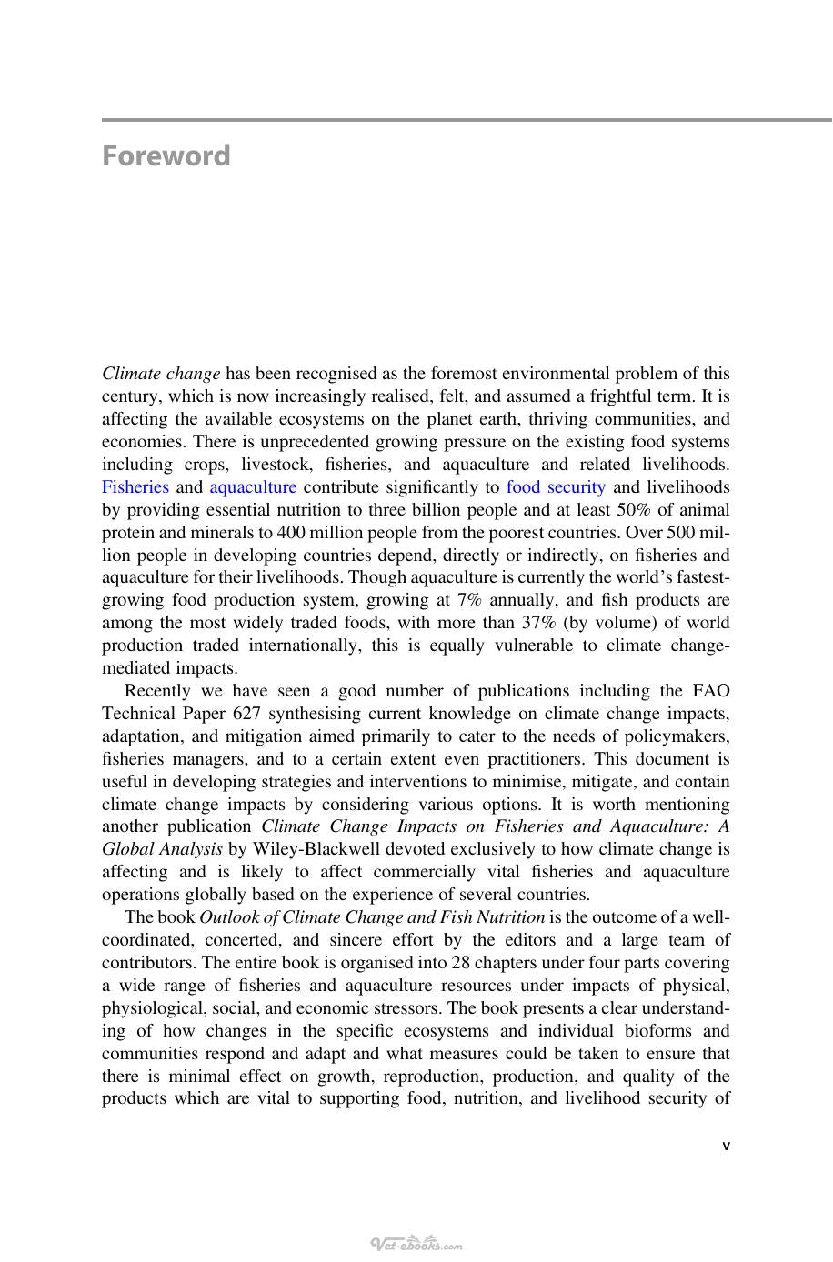 Outlook Of Climate Change And Fish Nutrition