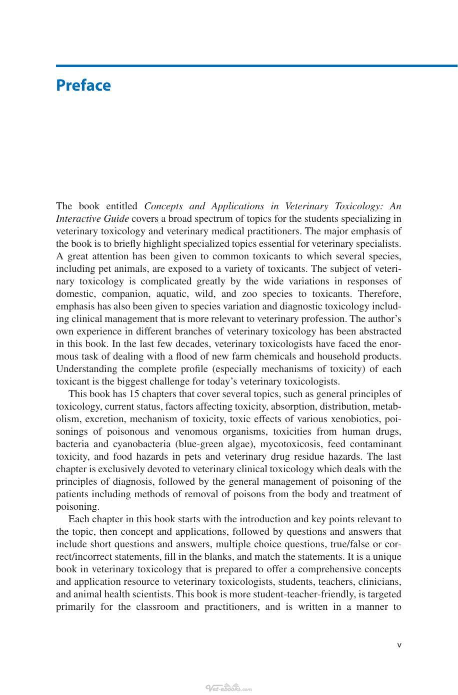 Concepts And Applications In Veterinary Toxicology An Interactive Guide
