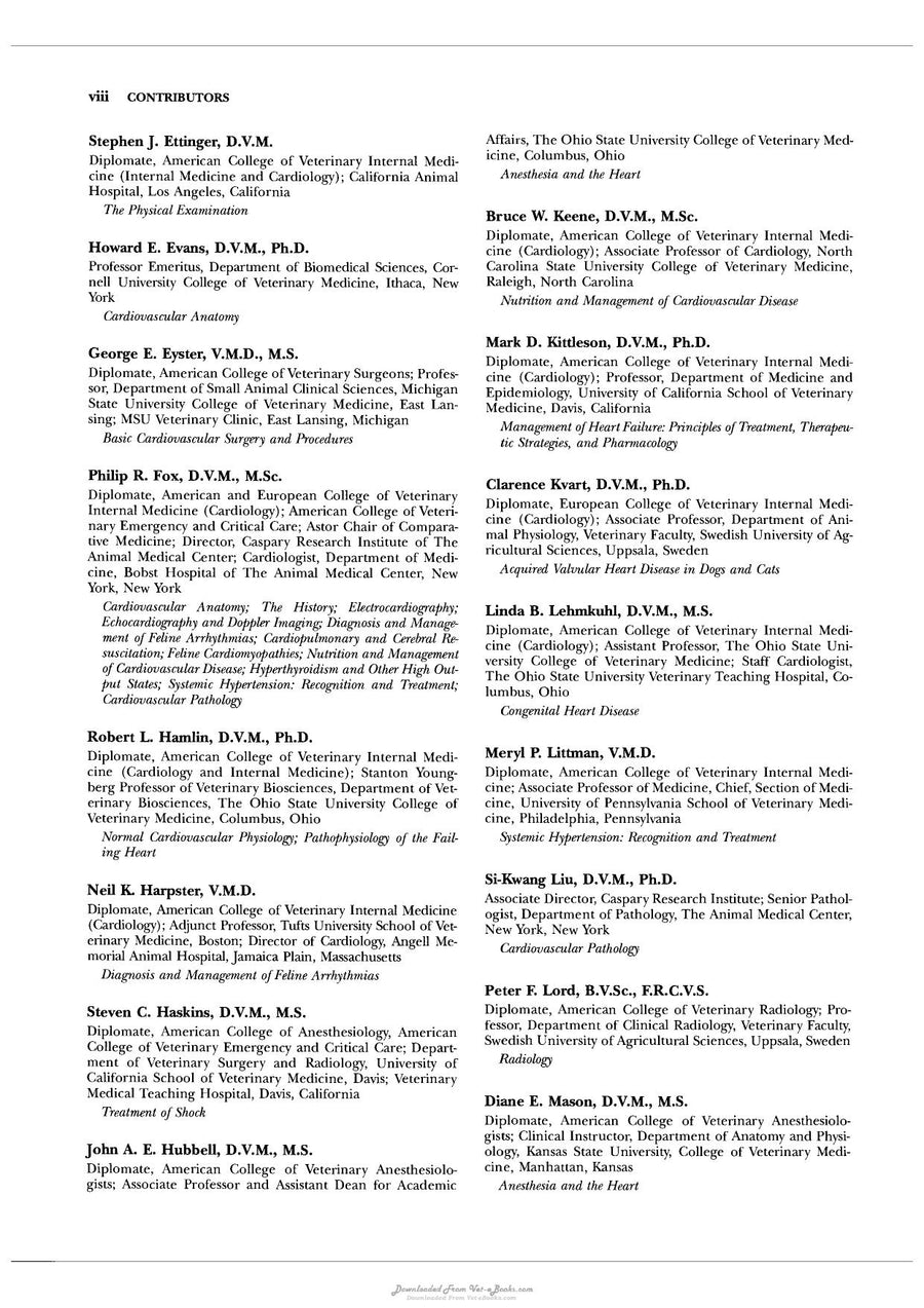 Preview page of Textbook of Canine and Feline Cardiology Principles and Clinical Practice 2nd Edition