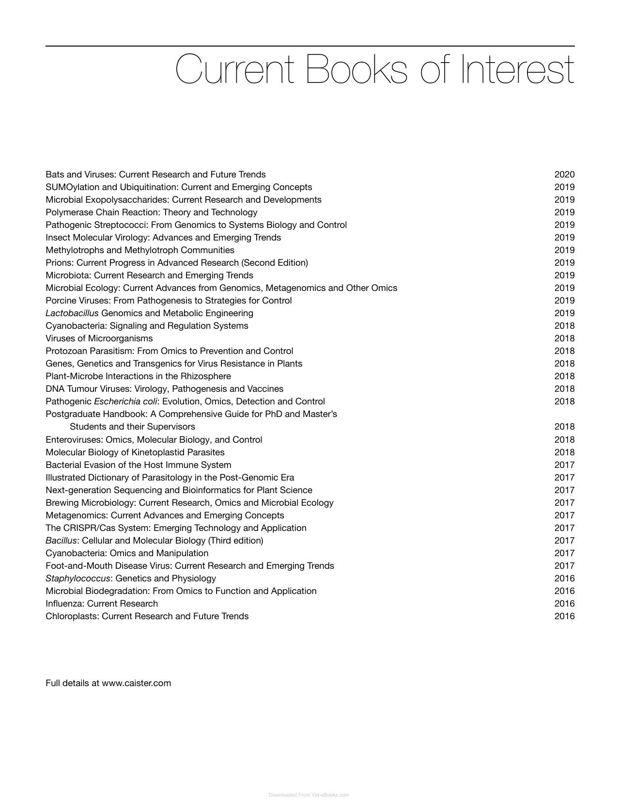 Avian Virology Current Research And Future Trends
