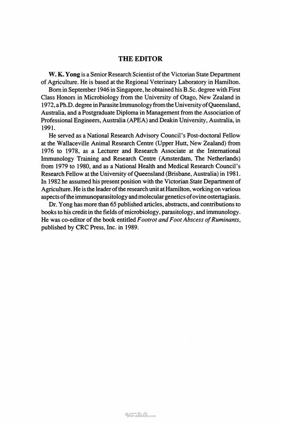 Animal Parasite Control Utilizing Biotechnology