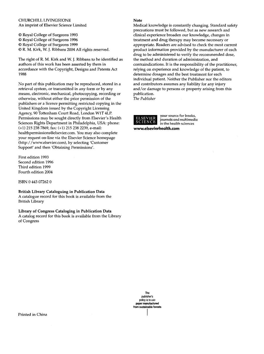 Preview page of Clinical Surgery in General 4th Edition