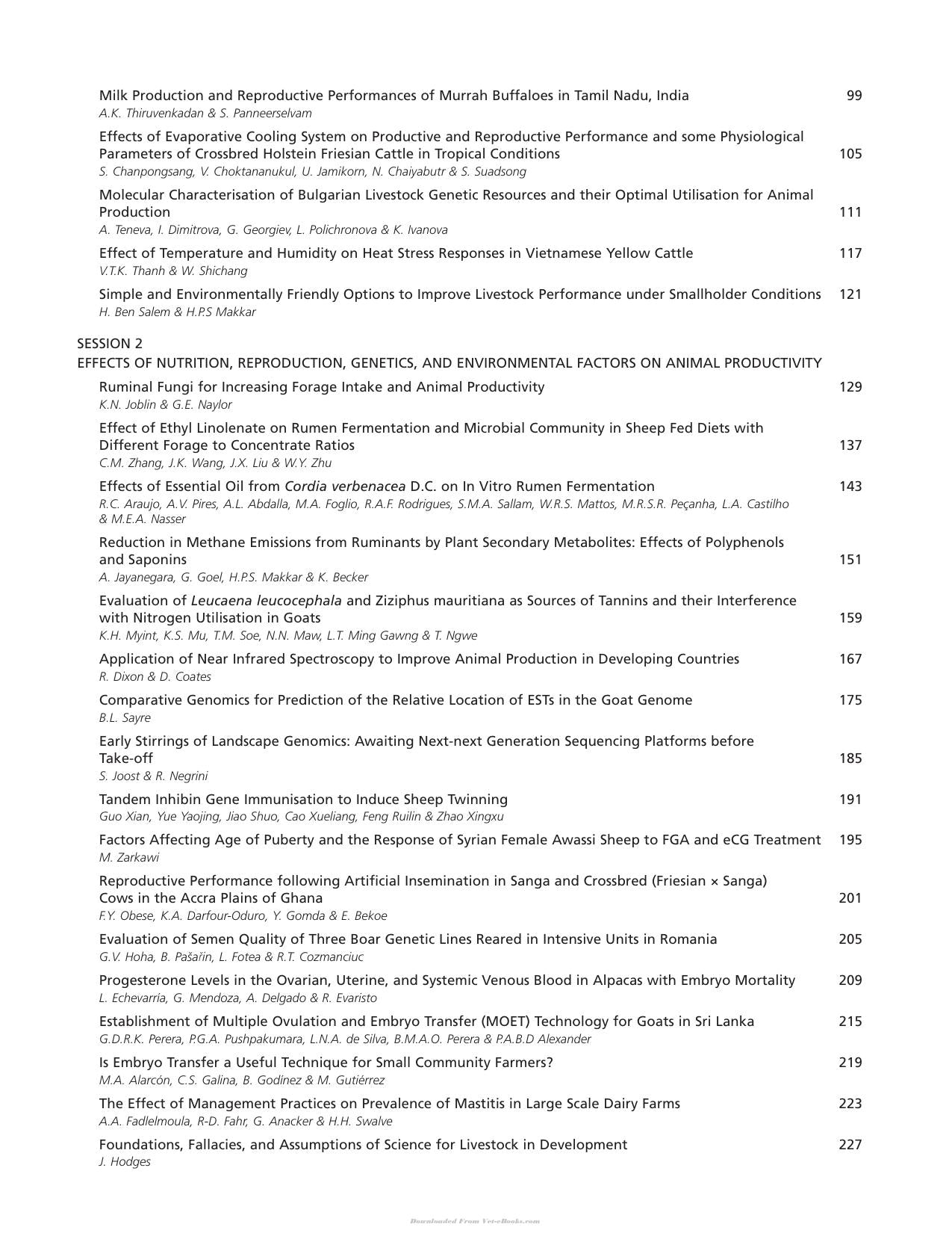 Sustainable Improvement Of Animal Production And Health