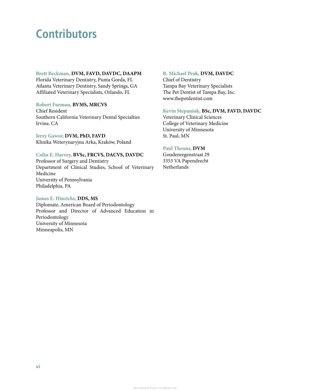 Veterinary Periodontology