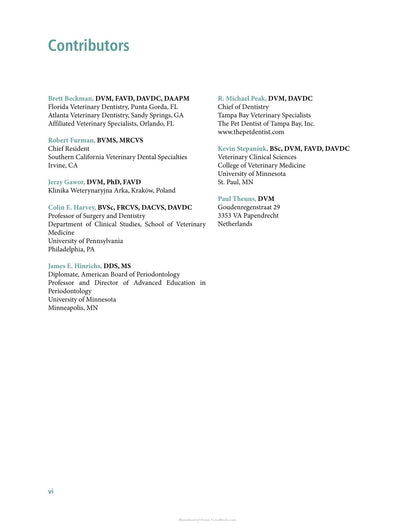 Veterinary Periodontology