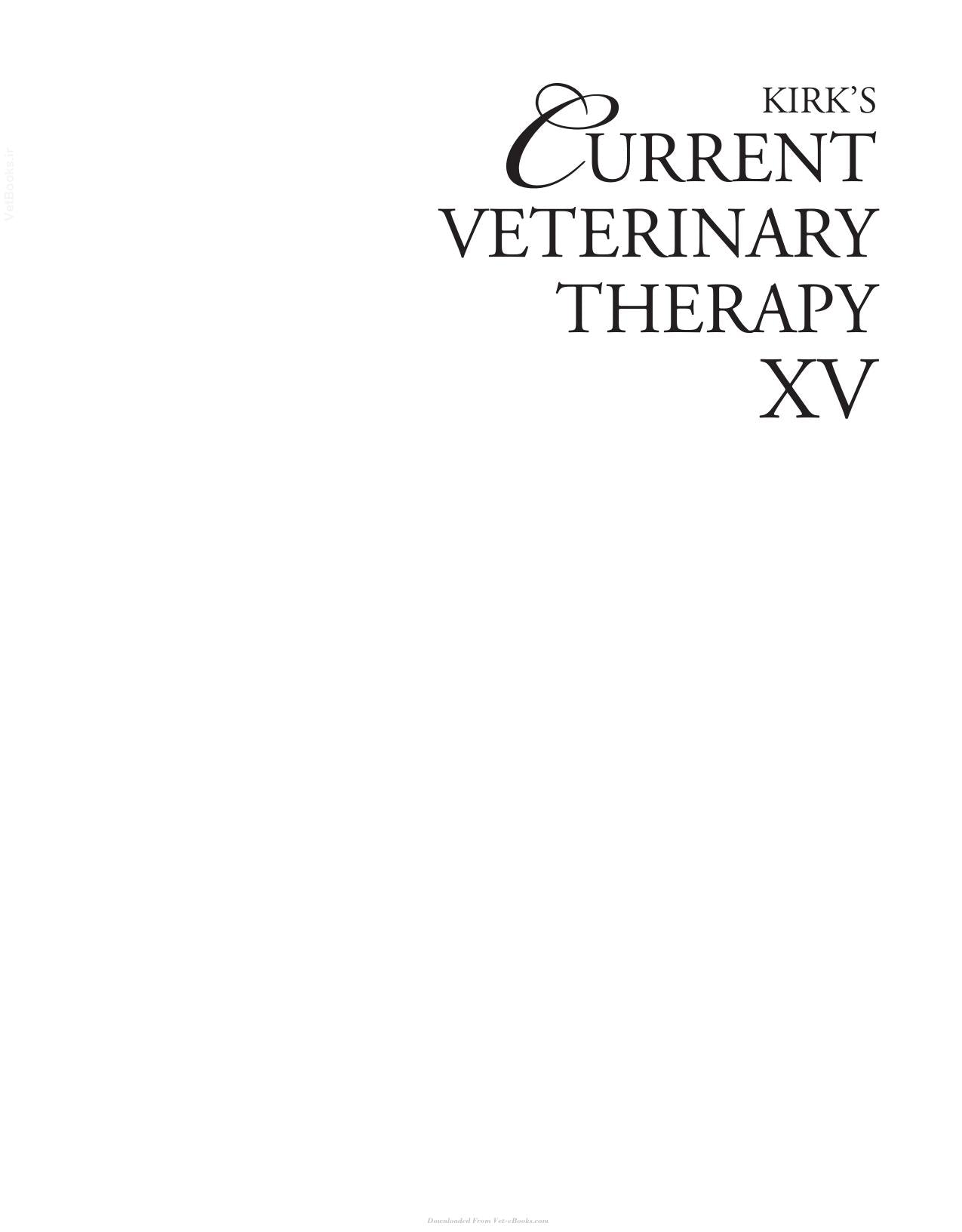Kirk Current Veterinary Therapy Xv
