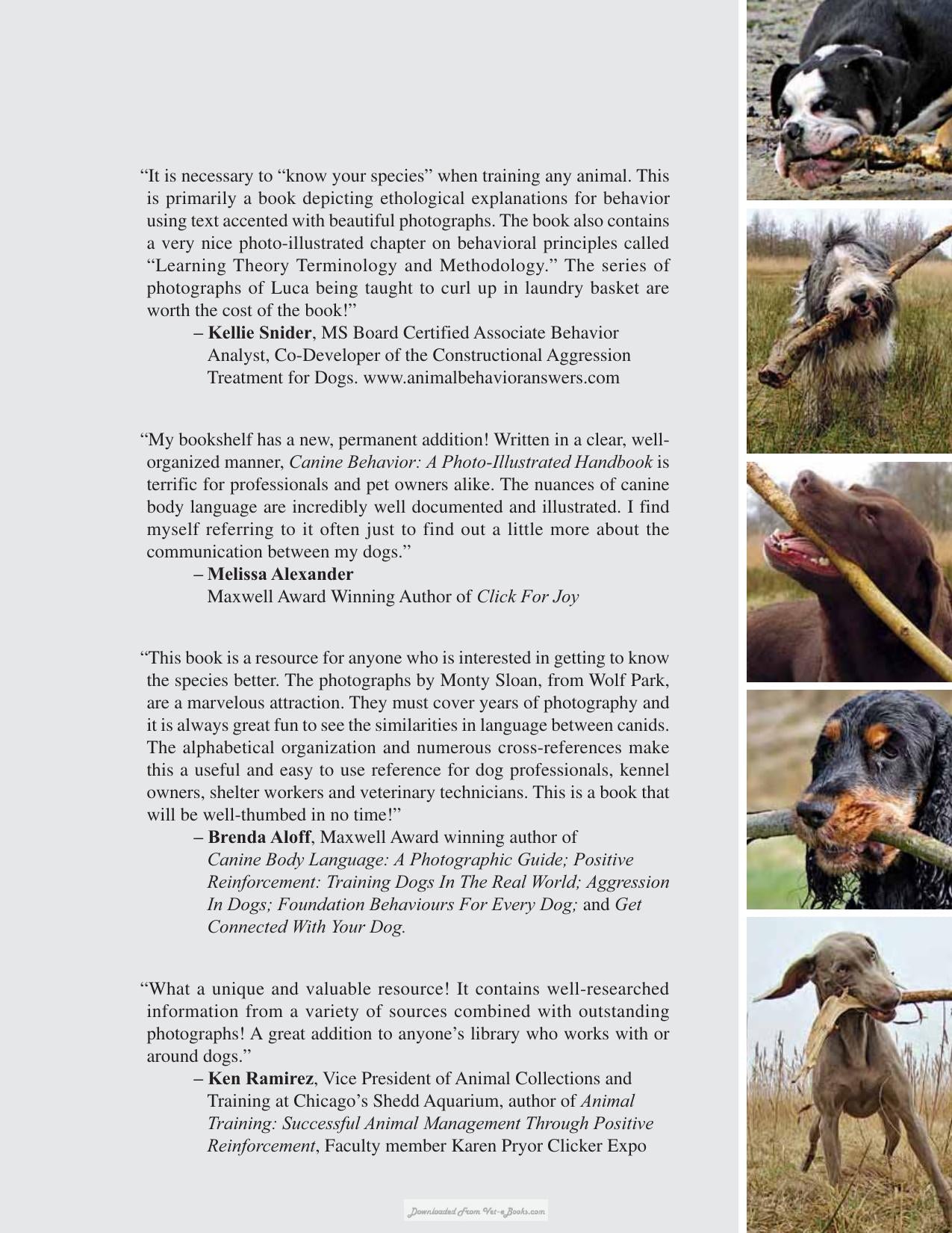 Canine Behavior A Photo Illustrated Handbook
