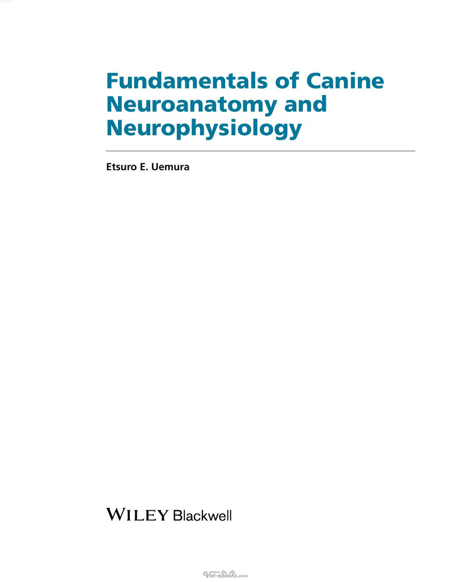 Preview page of Fundamentals of Canine Neuroanatomy and Neurophysiology