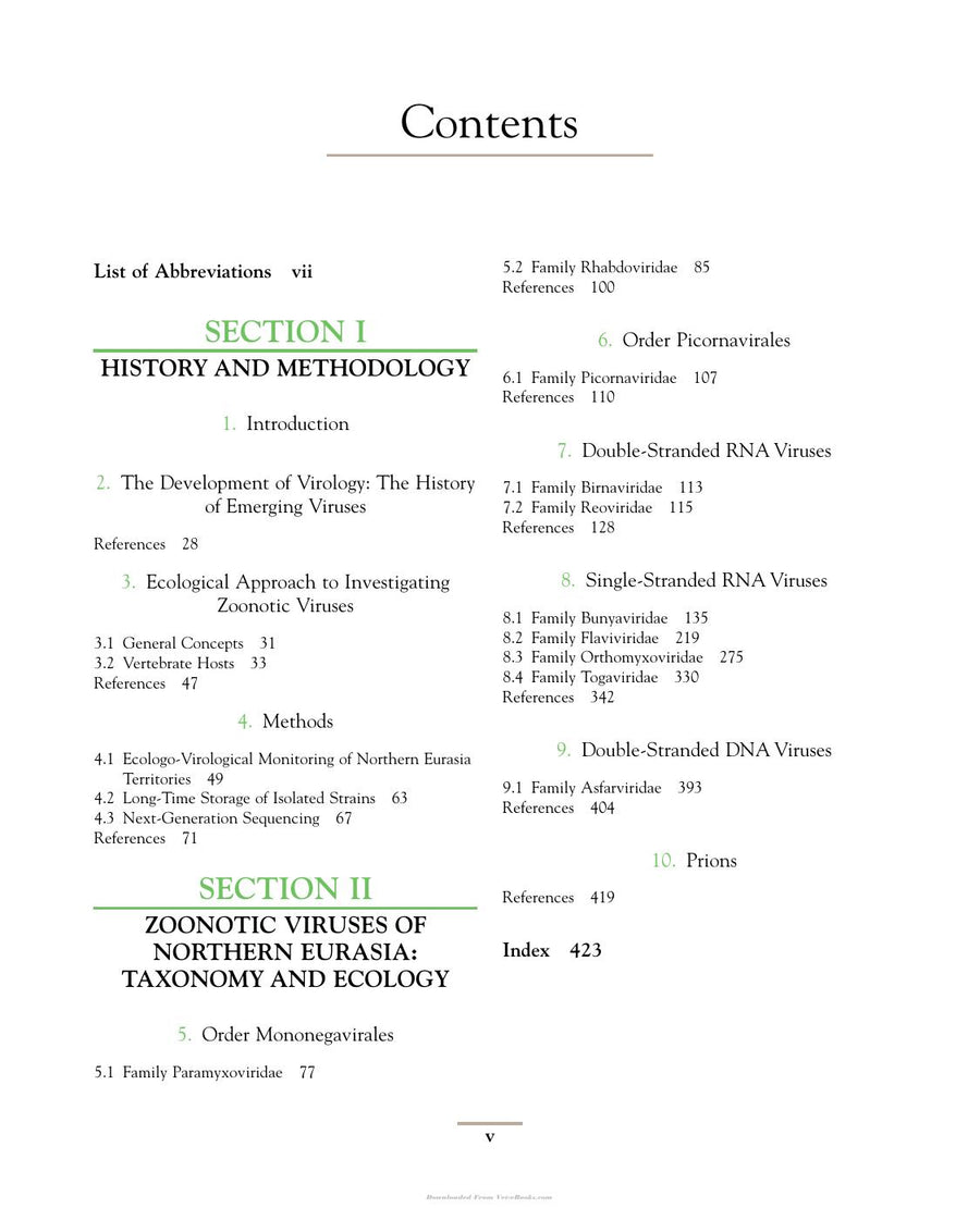 Preview page of Zoonotic Viruses in Northern Eurasia