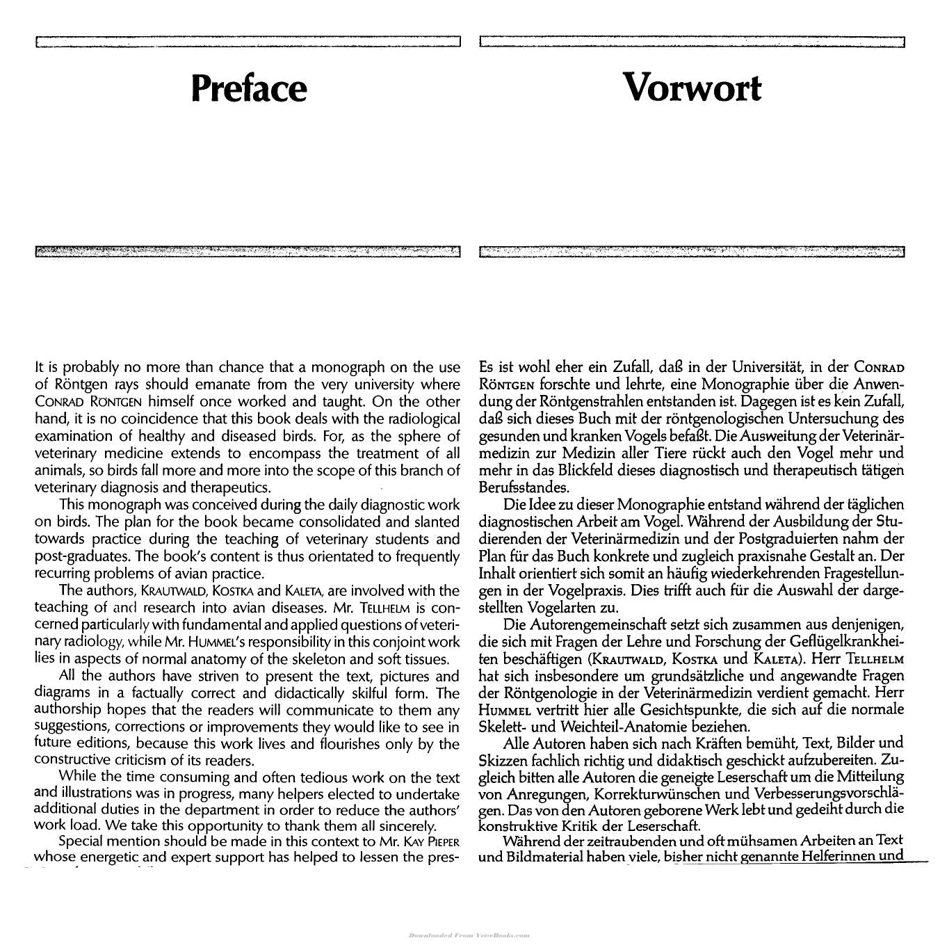 Atlas Of Radiographic Anatomy And Diagnosis Of Cage Birds