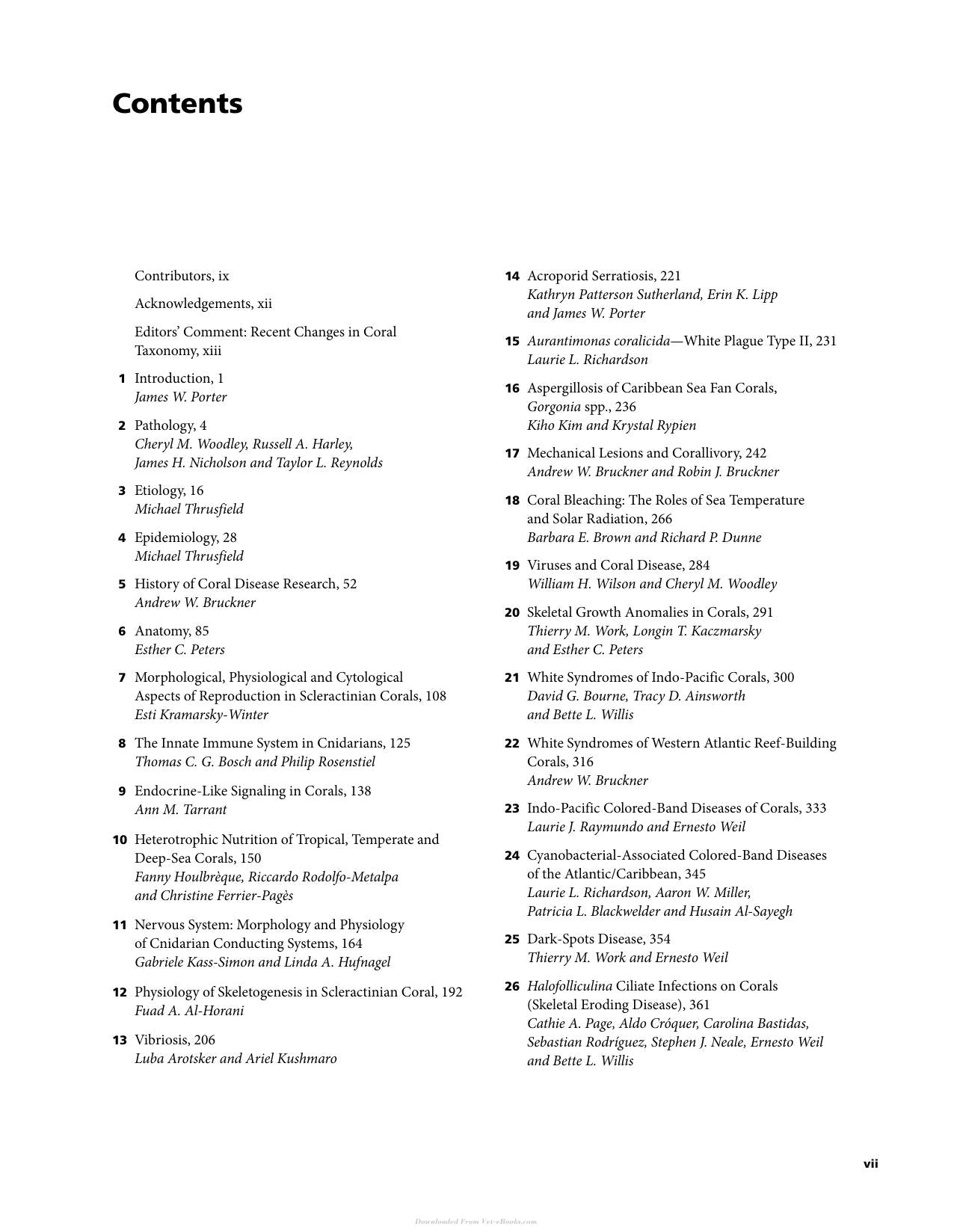 Diseases Of Coral