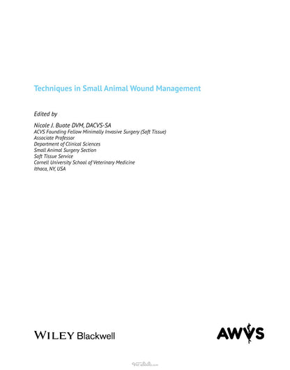 Techniques in Small Animal Wound Management