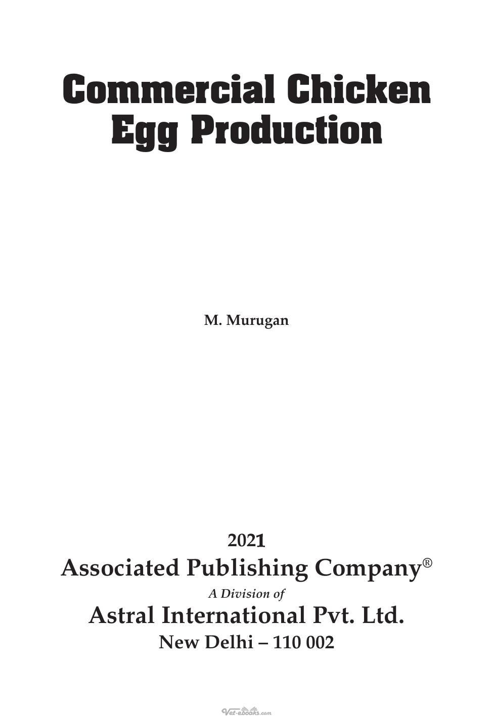 Commercial Chicken Egg Production