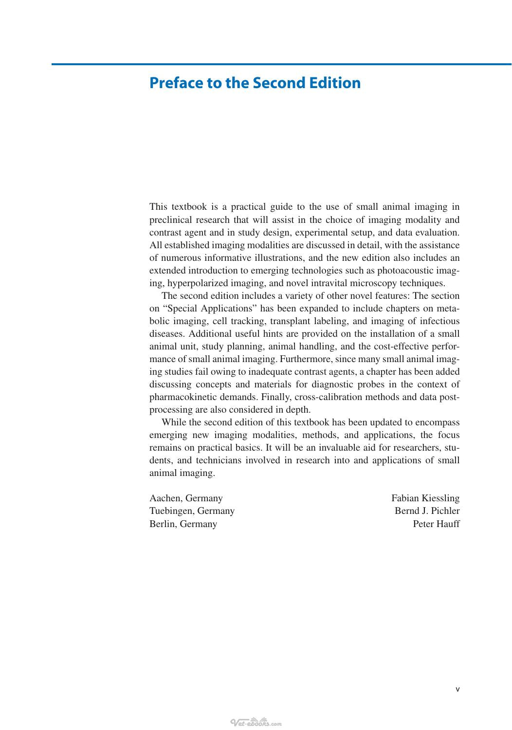 Small Animal Imaging 2Nd Edition