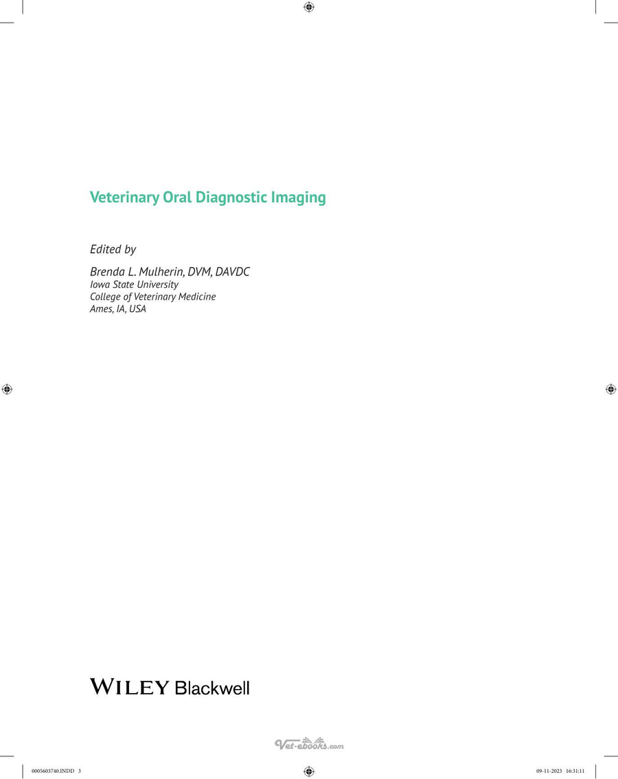 Preview page of Veterinary Oral Diagnostic Imaging