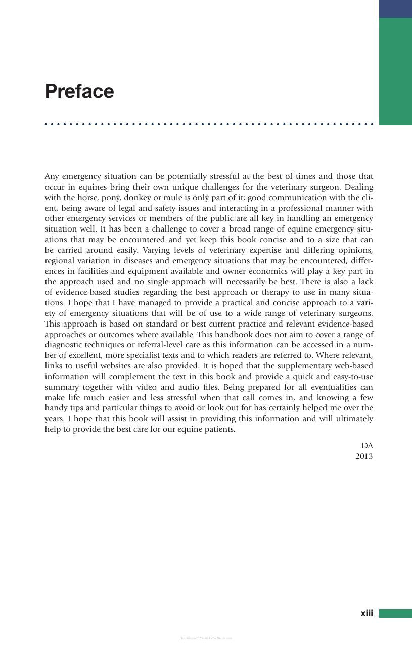 Handbook Of Equine Emergencies