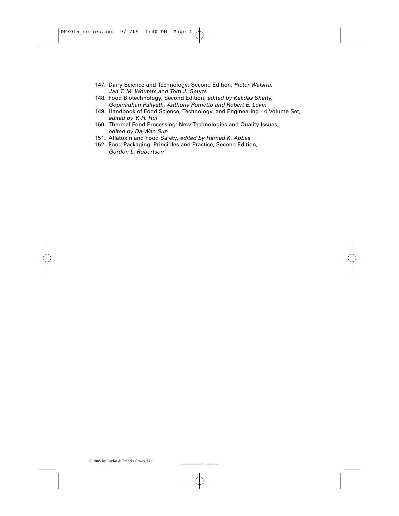 Aflatoxin and Food Safety