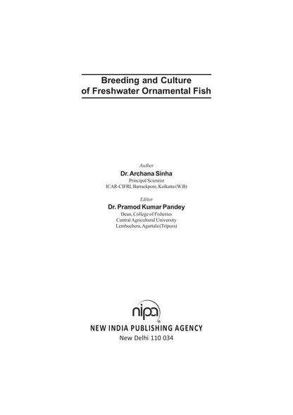 Breeding and Culture of Freshwater Ornamental Fish