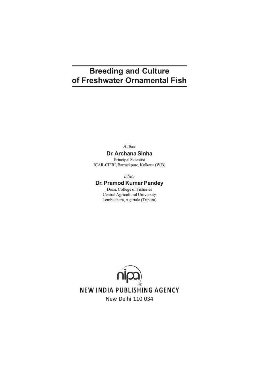 Preview page of Breeding and Culture of Freshwater Ornamental Fish